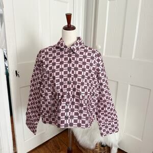 NWT The Kit Canvas Mia Jacket in Berry Glen Plaid